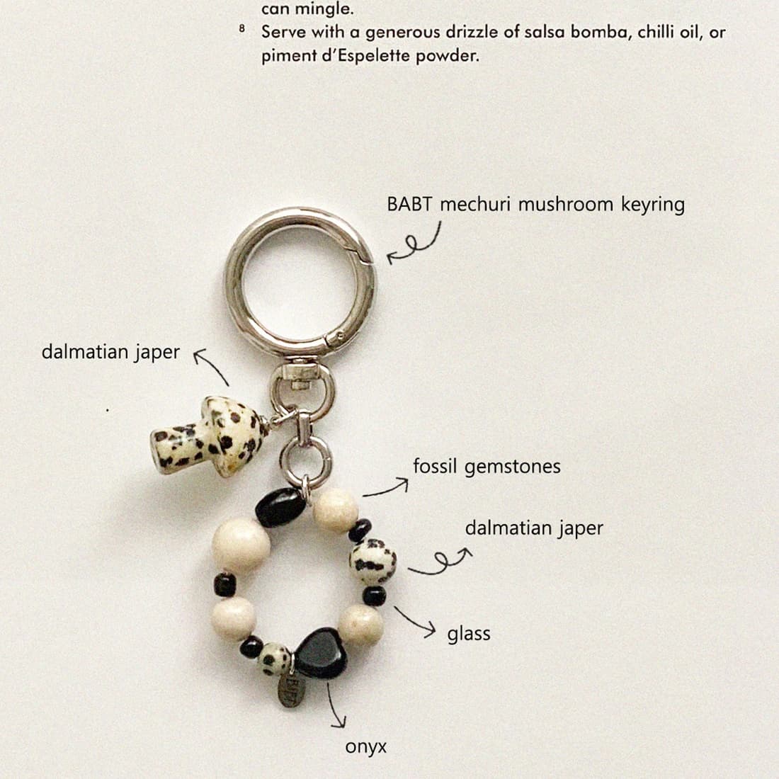 mechuri mushroom keyring