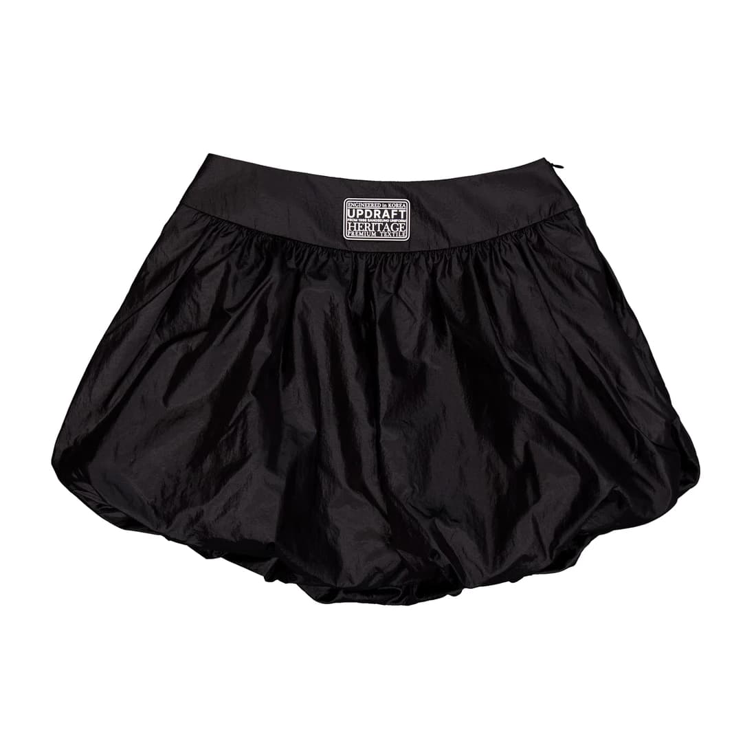 [UPDRAFT] BALLOON NYLON SKIRT BLACK