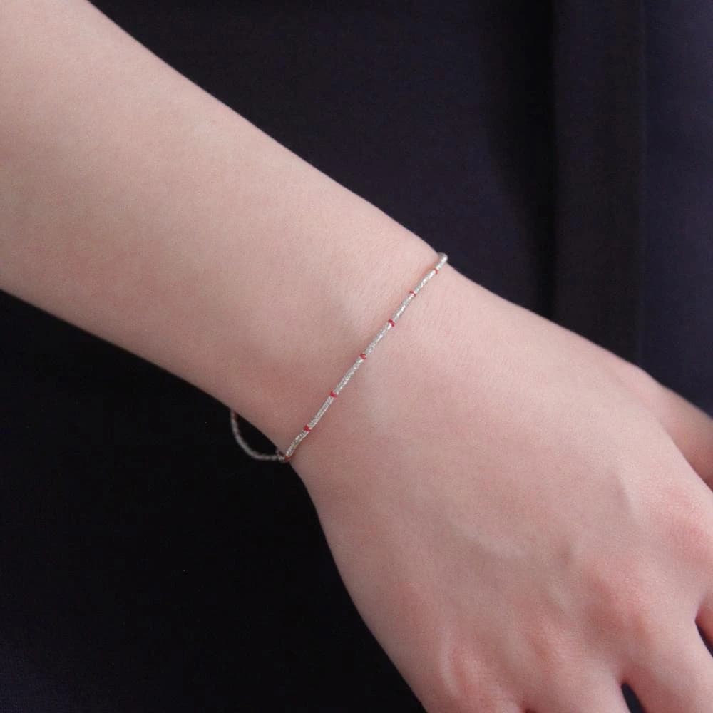 [CCNMADE][BTS V,TXT Beomgyu] Silver Dragon / Handmade Thread Bracelet