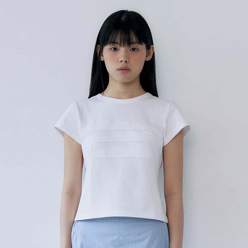 Cloud stitch t-shirt - White