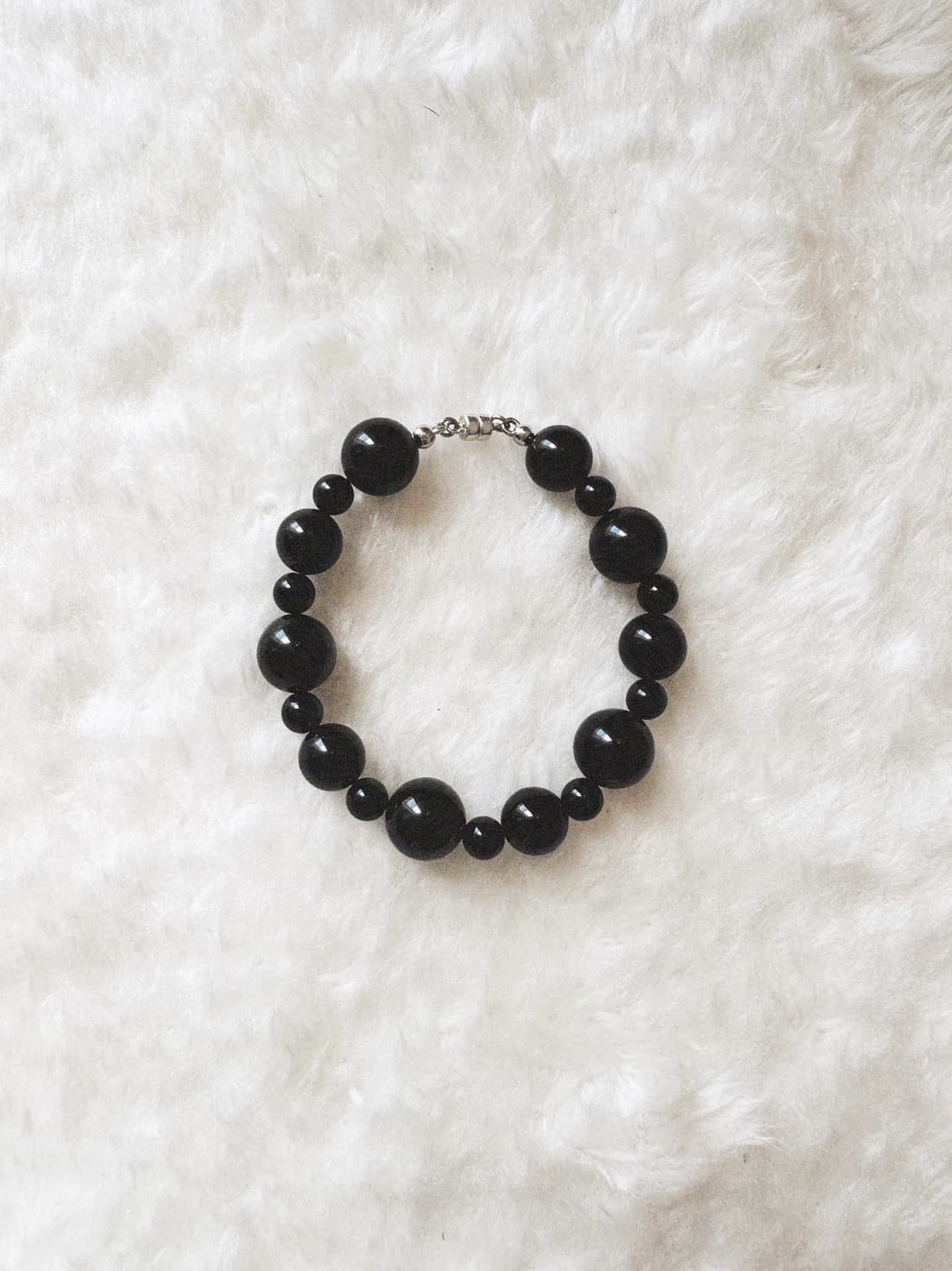 Onyx Mix Ball Bracelet