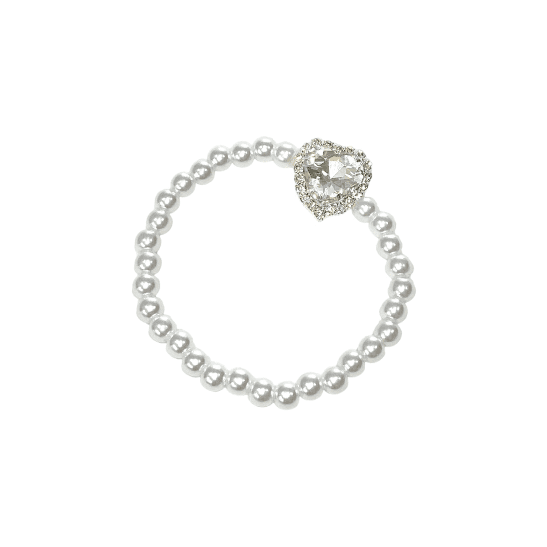 Heart Sparkle Pearl Bracelet