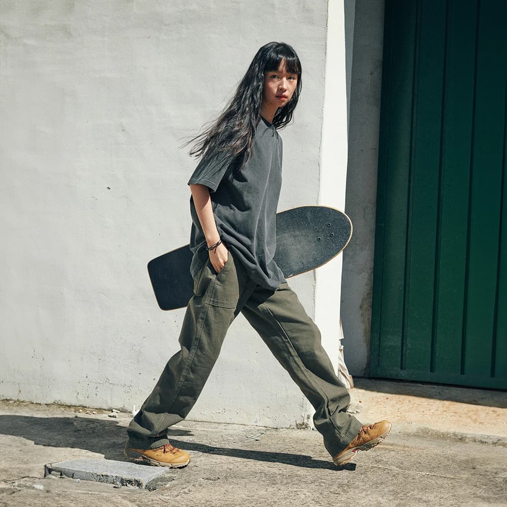 Pinn Washed Canvas Pants Khaki