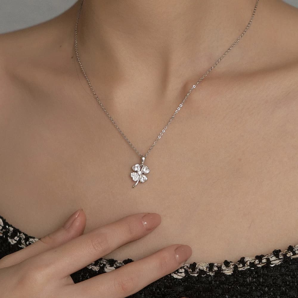 [Silver925] Bukoleon Clover Necklace