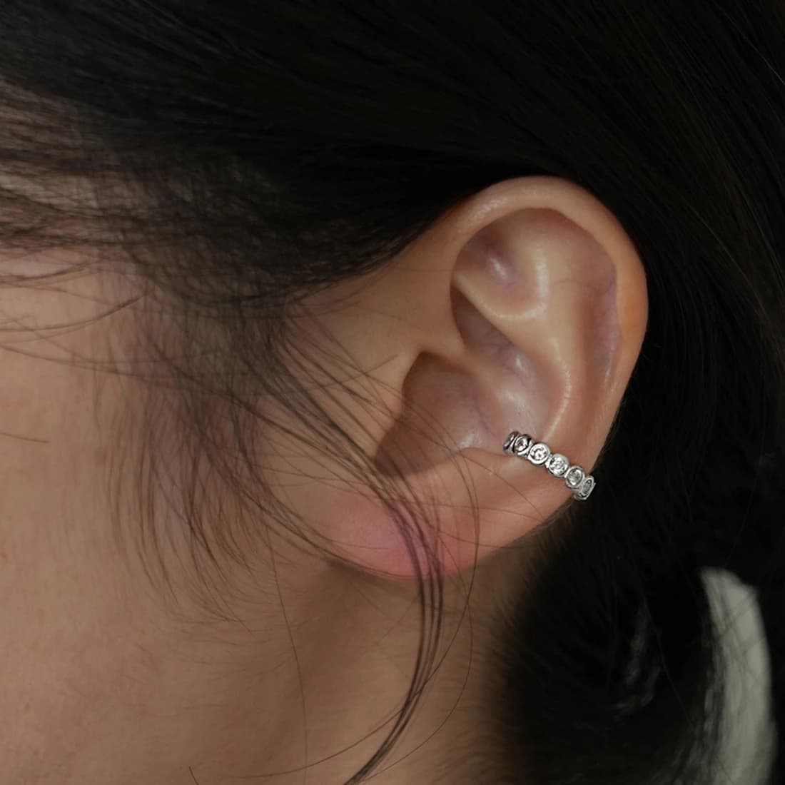 [Silver925] Pythio Snow Ear cuff