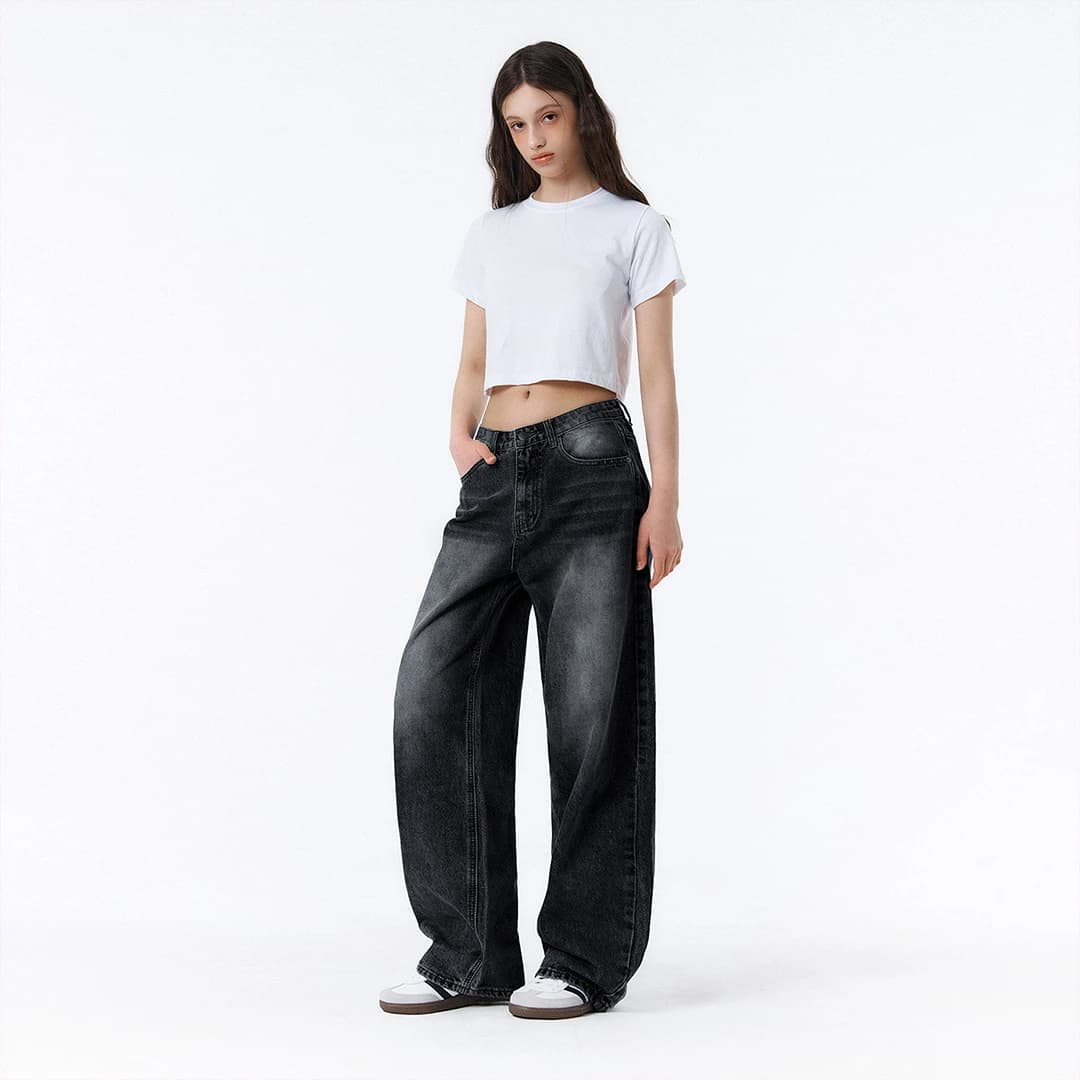 BTB: BREEZE WASHING JEANS [MUTE BLACK]
