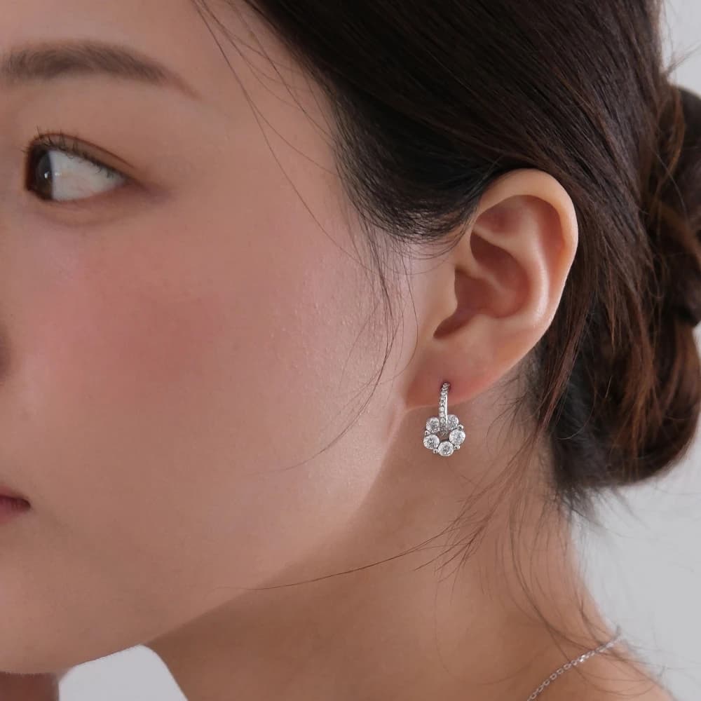 [Silver925] Fyli Flower Earrings