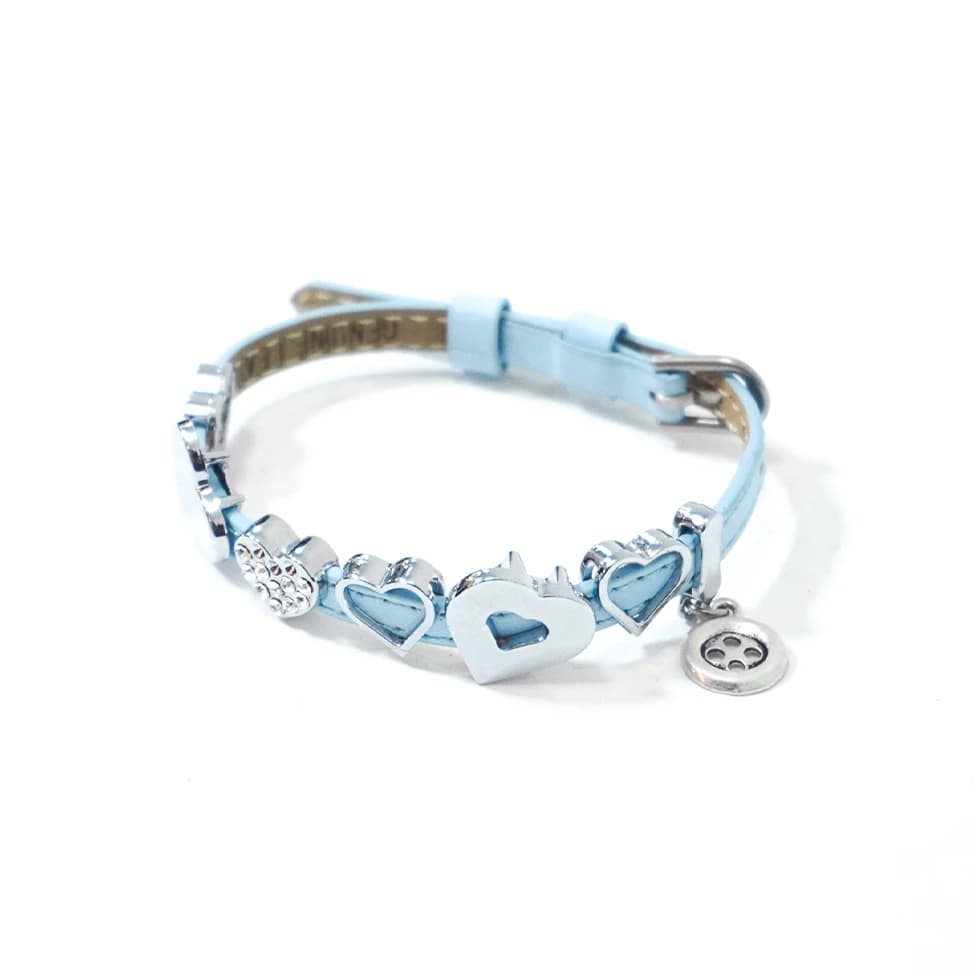 Heart heart Heart! bracelet (sky-blue)
