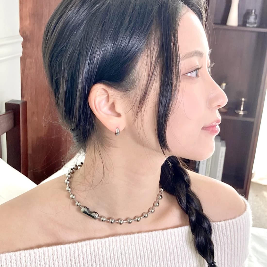 Plump ring earring