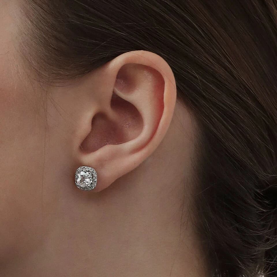 [Silver925] Blenheim Cushion Earrings