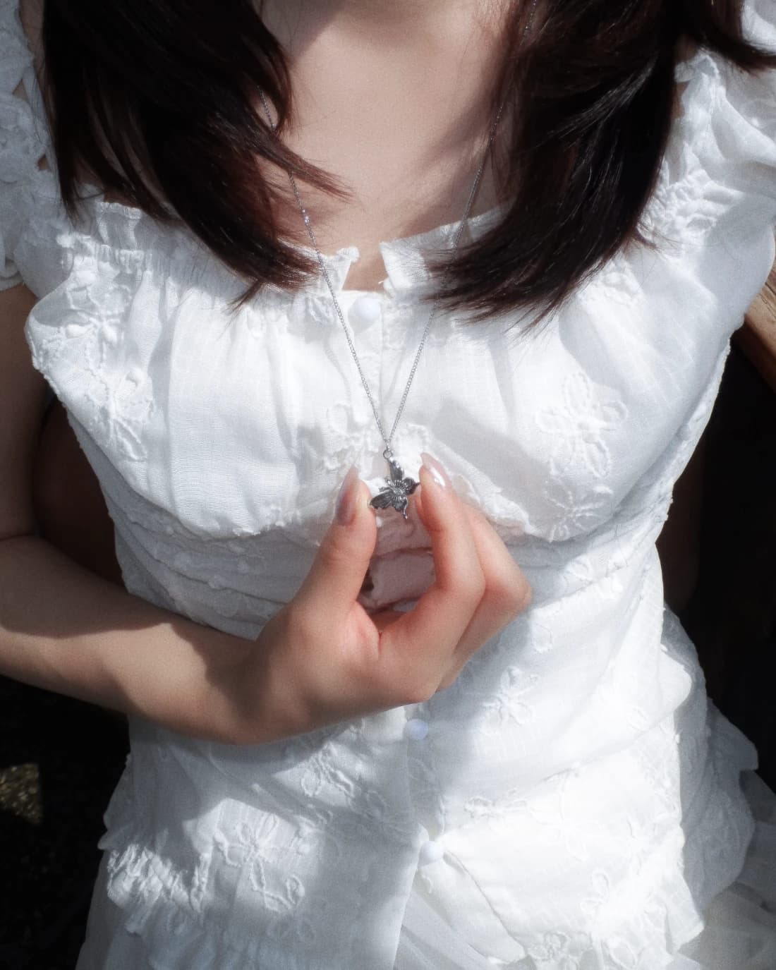 Butterfly blossom necklace