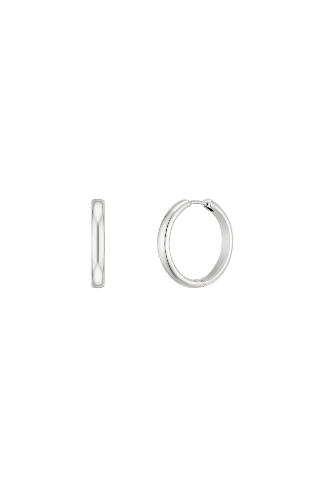 Basic Circle One Touch Earrings - S