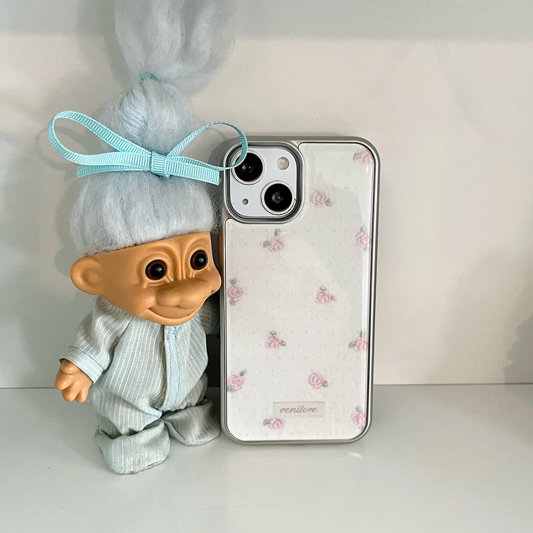Rose Stitch Knit Case