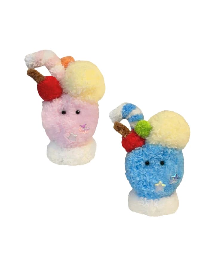 Cream Soda (Pink Grapefruit / Blue Cream) Keyring