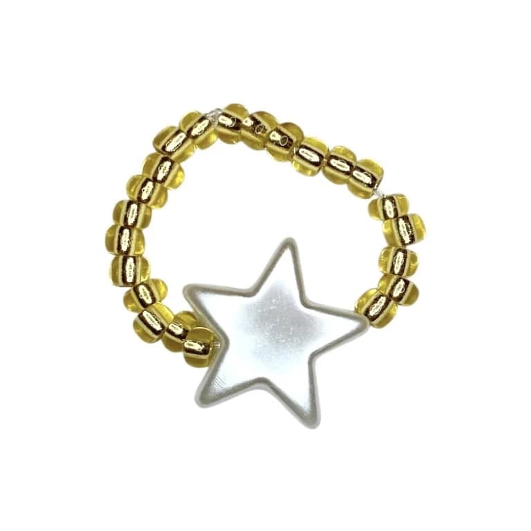 Pearl Star Beaded Ring