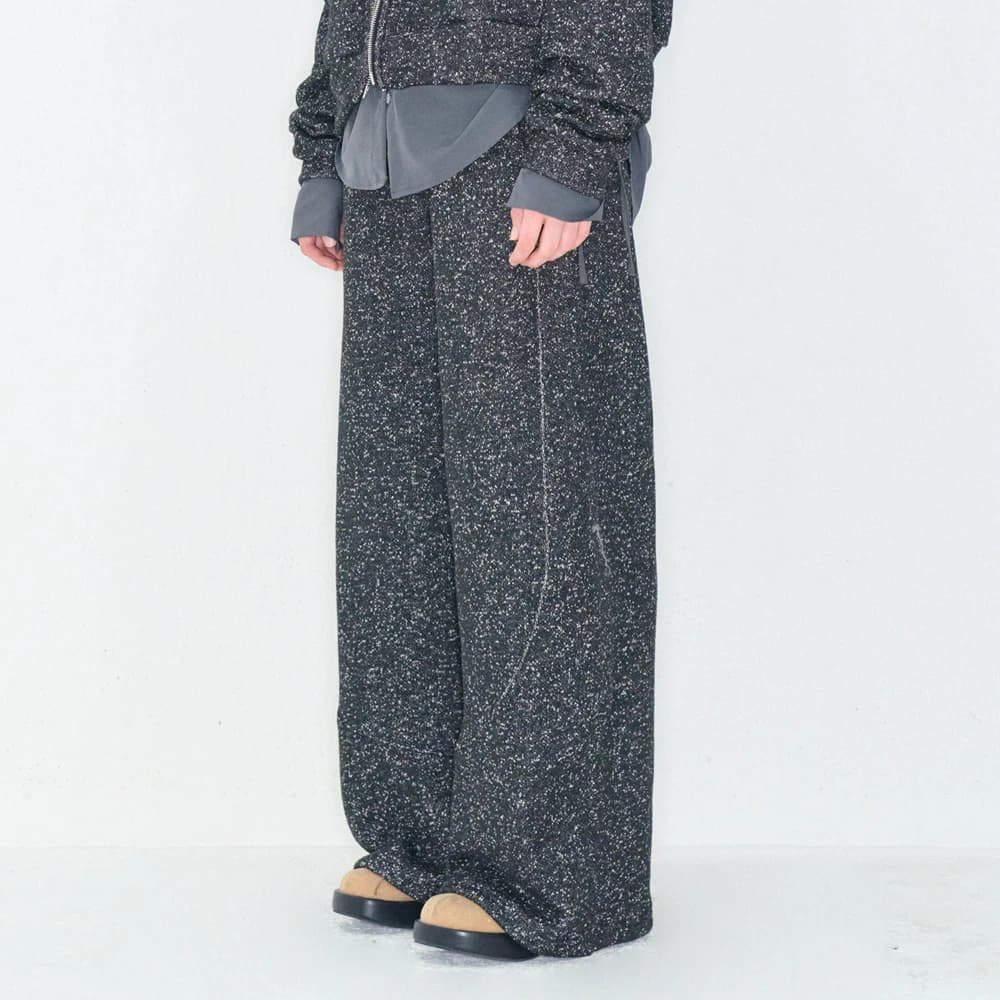 BOKASHI WIDE PANTS BLACK