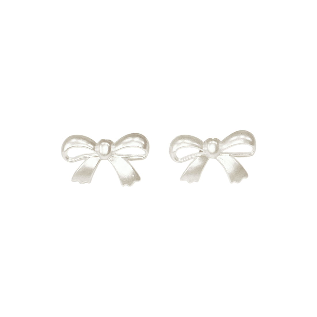 Pearl Mini Ribbon Earrings