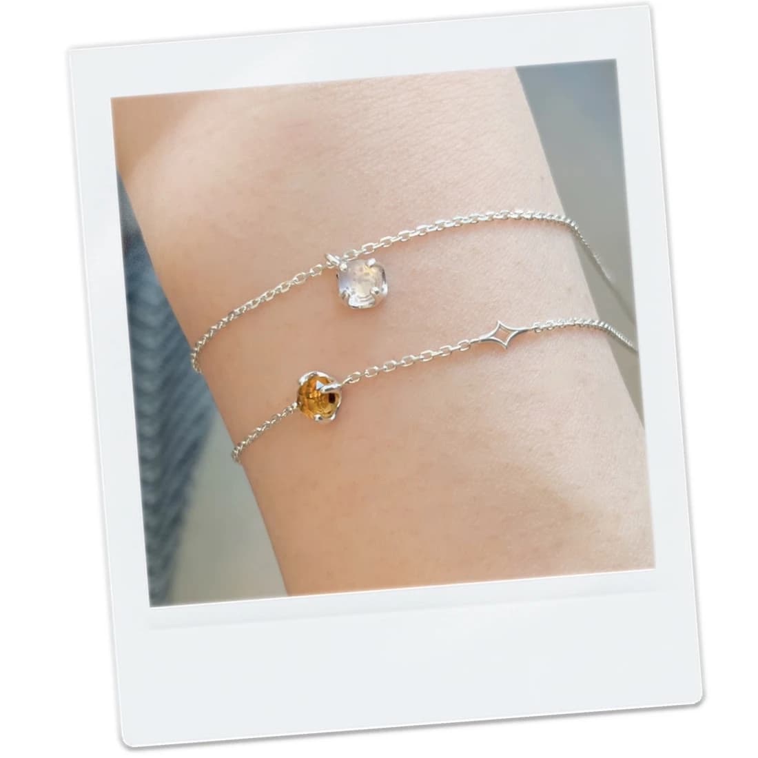 Sparkling Rose Cut Bracelet （炭酸のようにきらめく宝石）