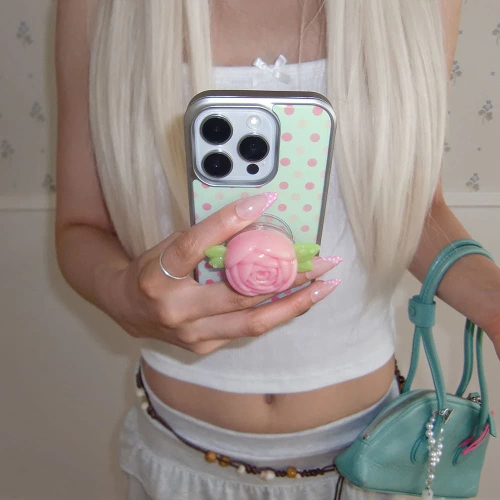 【MagSafe対応】Summer Dot Case_Pale Mint