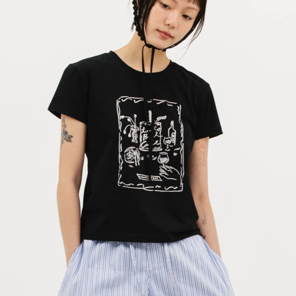 Cake Party T-shirt_Black