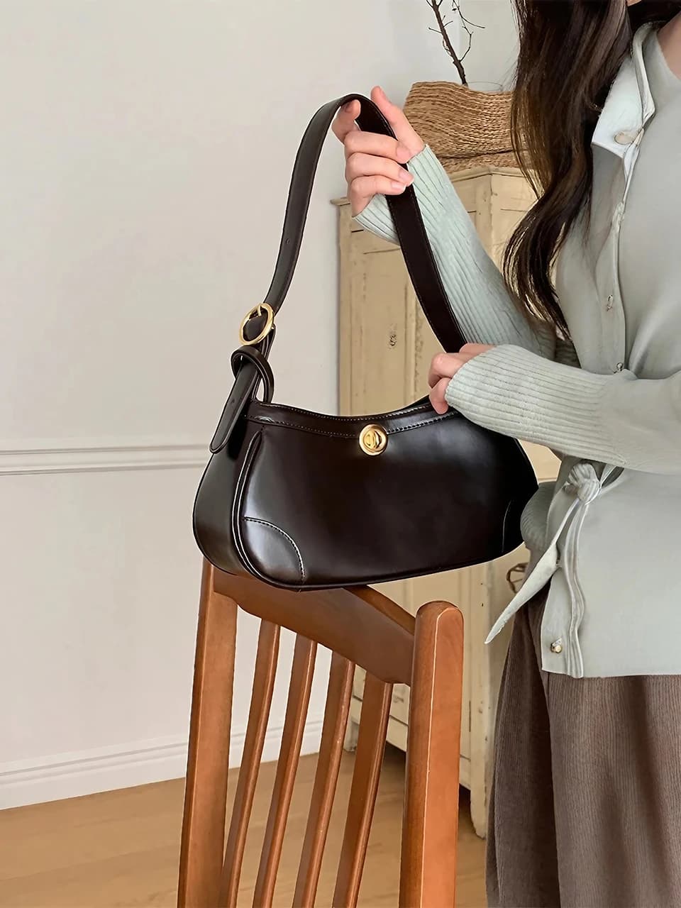 JENNA MINI HOBO BAG (espresso)