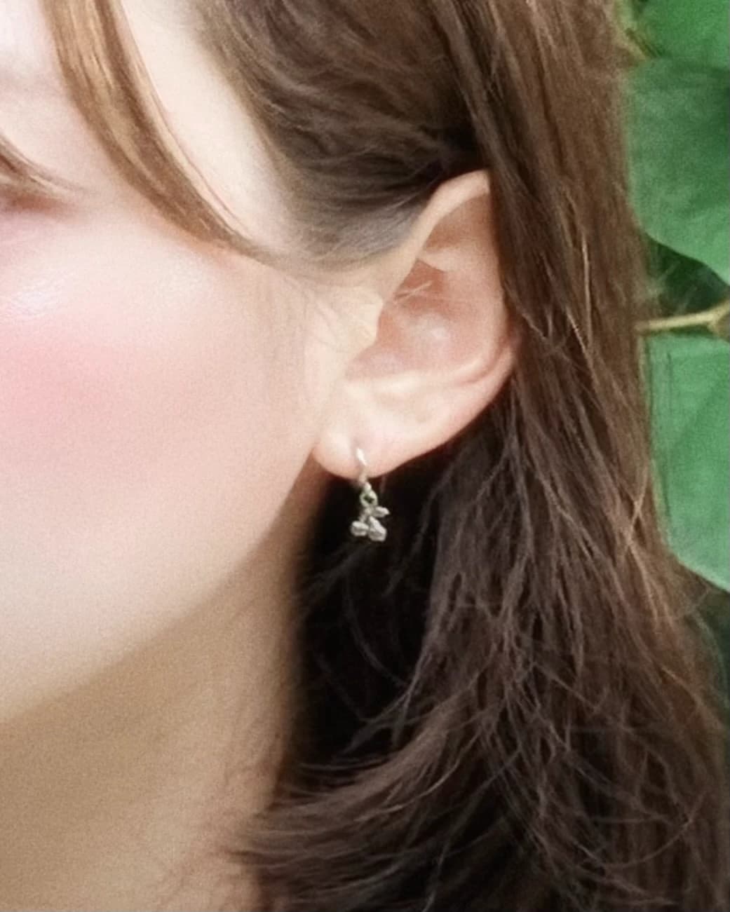 Cherry bite earring
