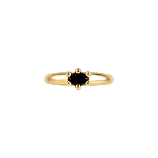 lace ring (onyx)