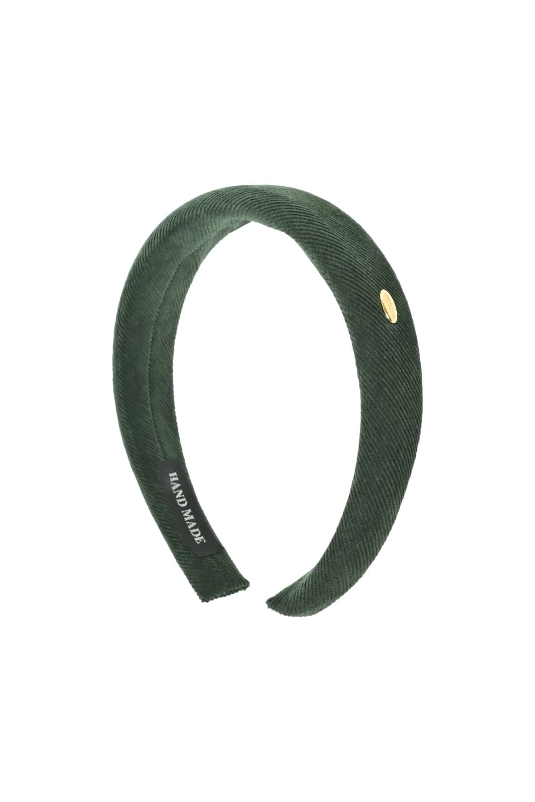 Shu Shu Corduroy Hair Band - Dark Green