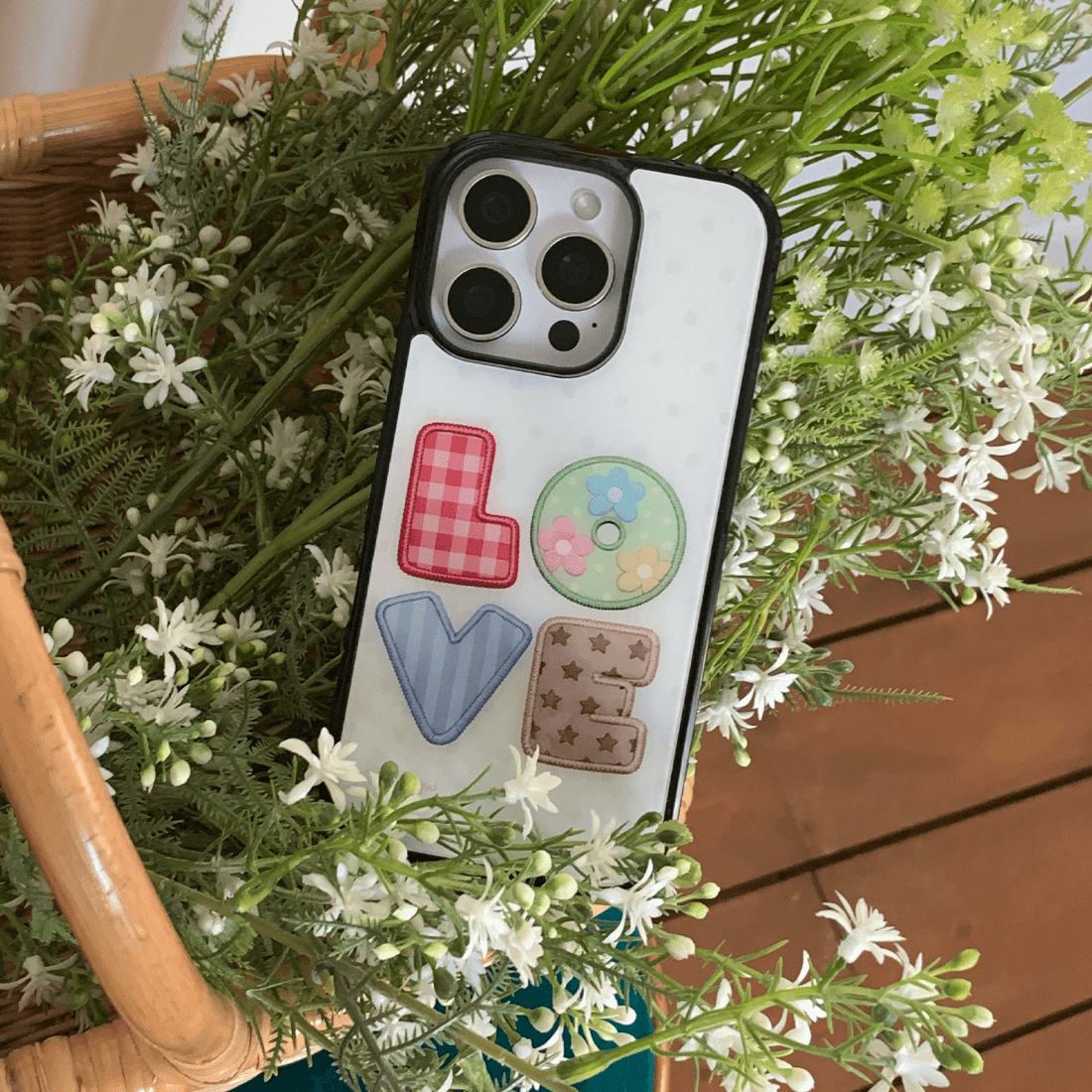 pattern and patch case / love ver.