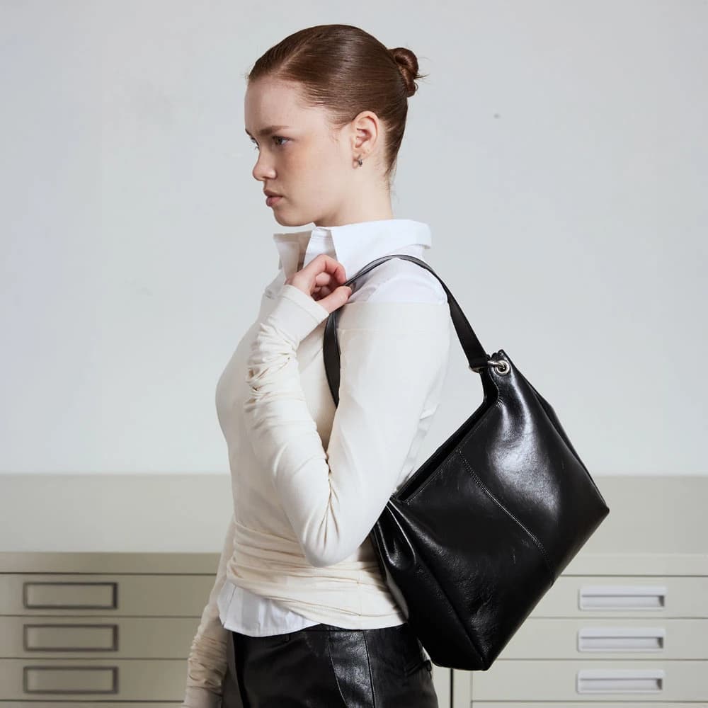 Mael Shoulder Bag_L Classic_Black