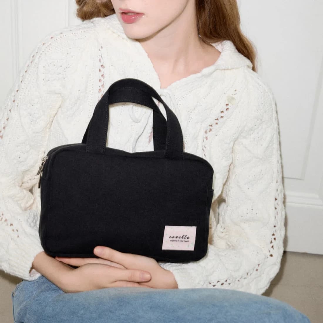 basic tote bag (Black)