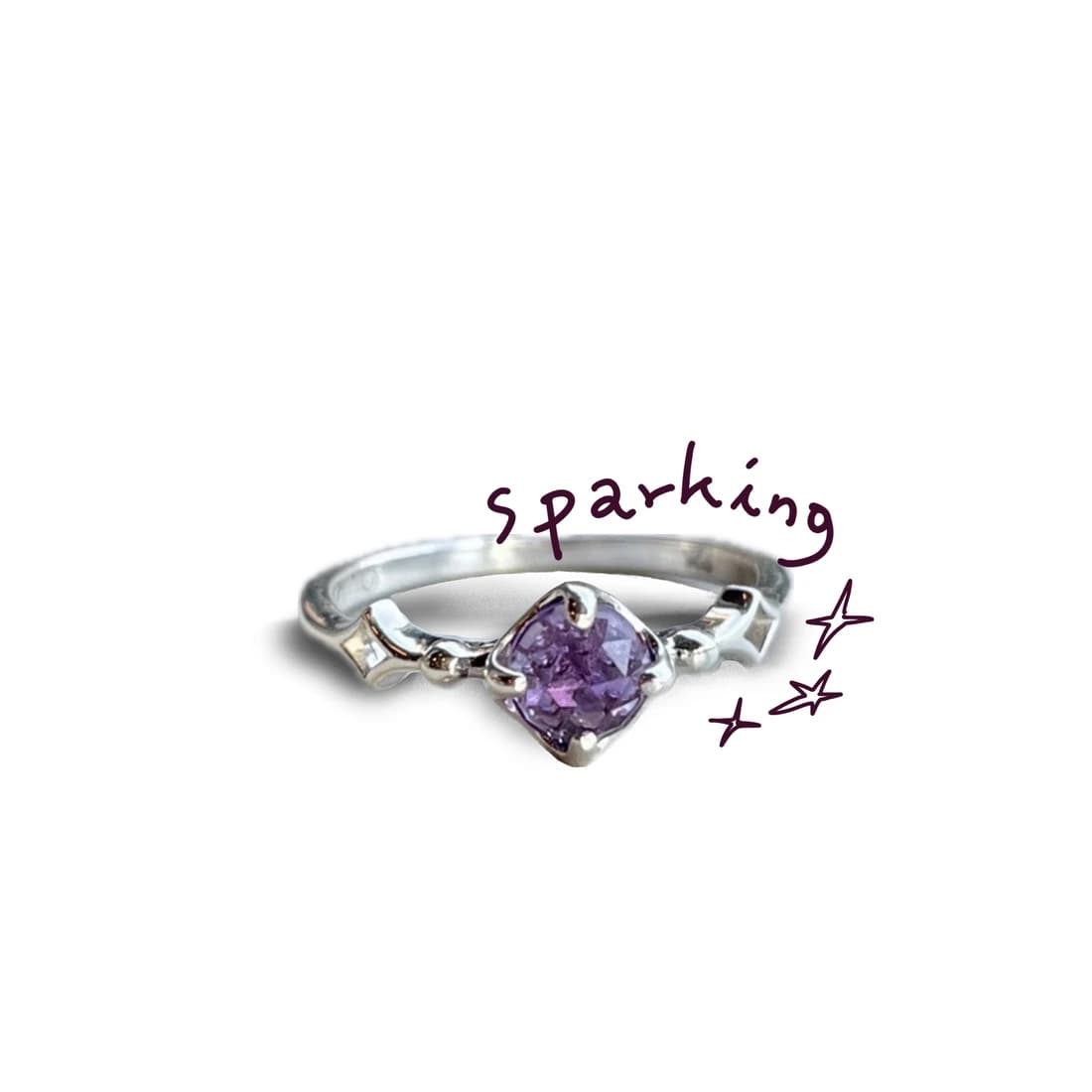 Sparkling Rose Cut Ring （炭酸のようにきらめく宝石）