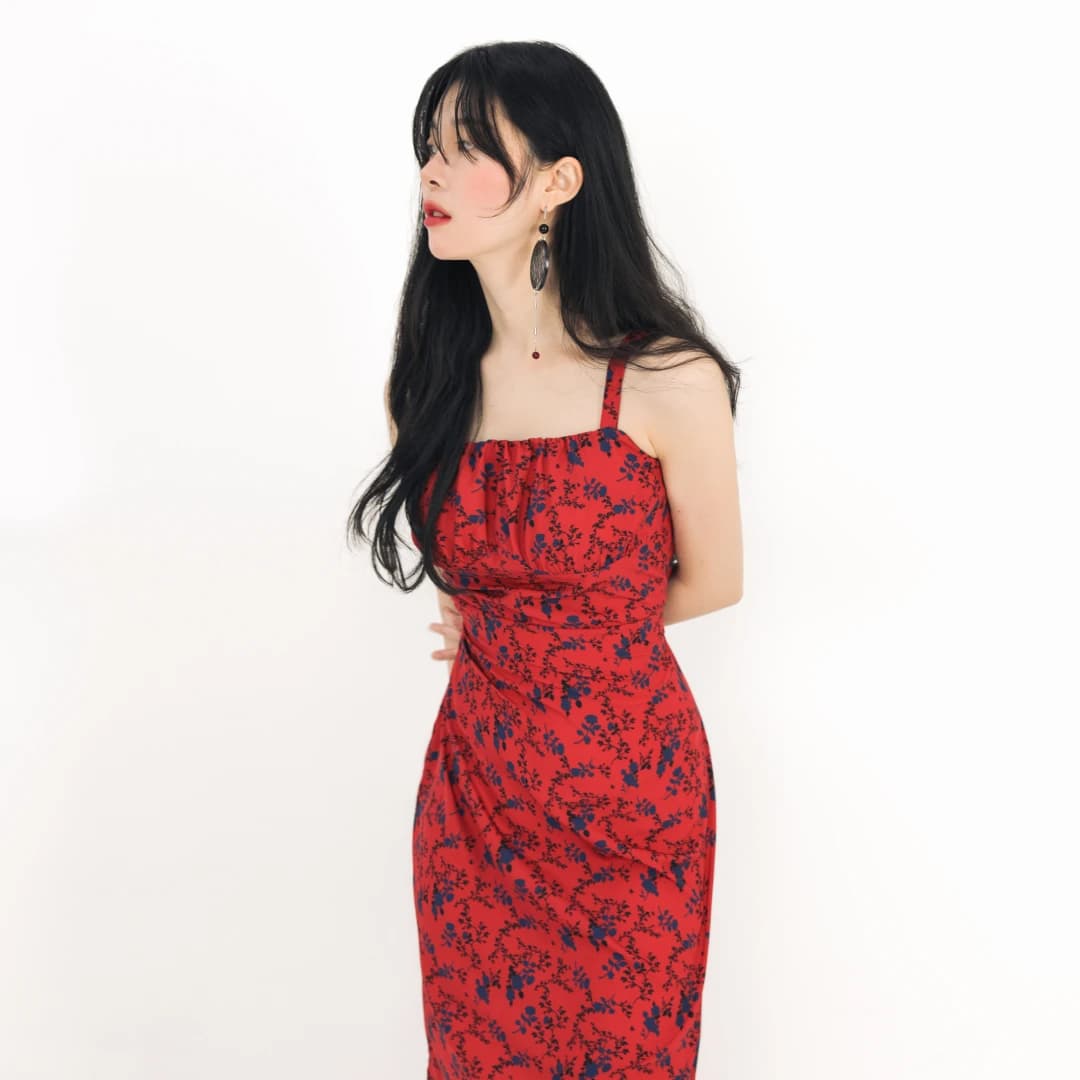 Triple ribbon dress