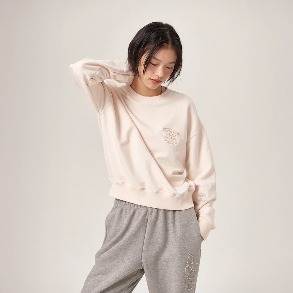 Sunnset Womens Sweatshirt Cream