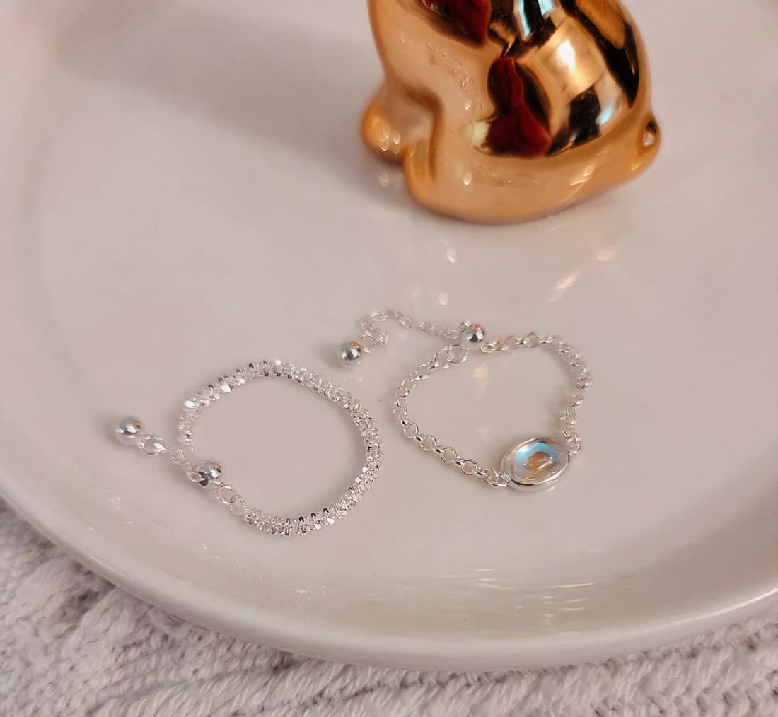 [Silver925] Oval Glow Flowering