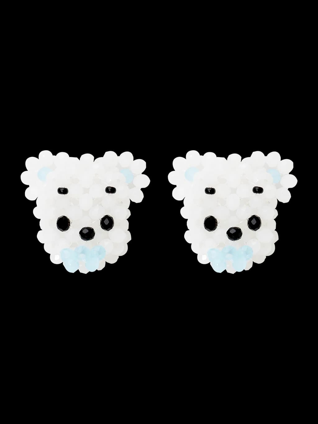 [X YOUNGART] POOKY Beads Earrings (White)