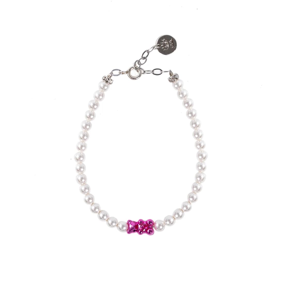 Petit Bear Pearl Bracelet_Pink
