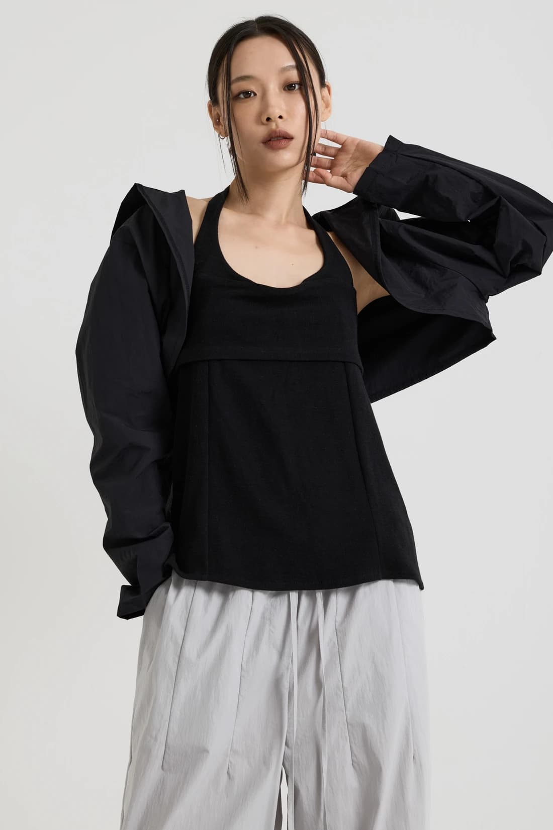 フード ボレロ - Black