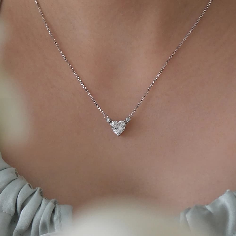 [Silver925] Coucy Heart Necklace