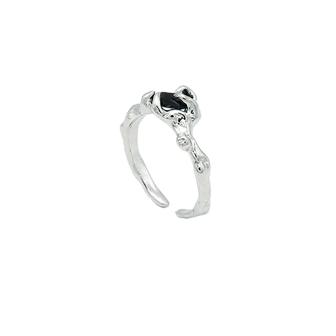 Black Stone pendant Ring