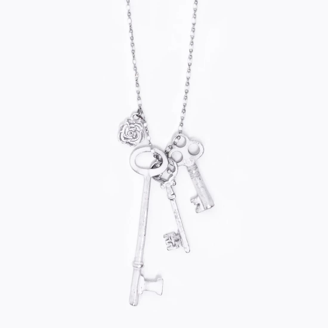 White Promise Token necklace