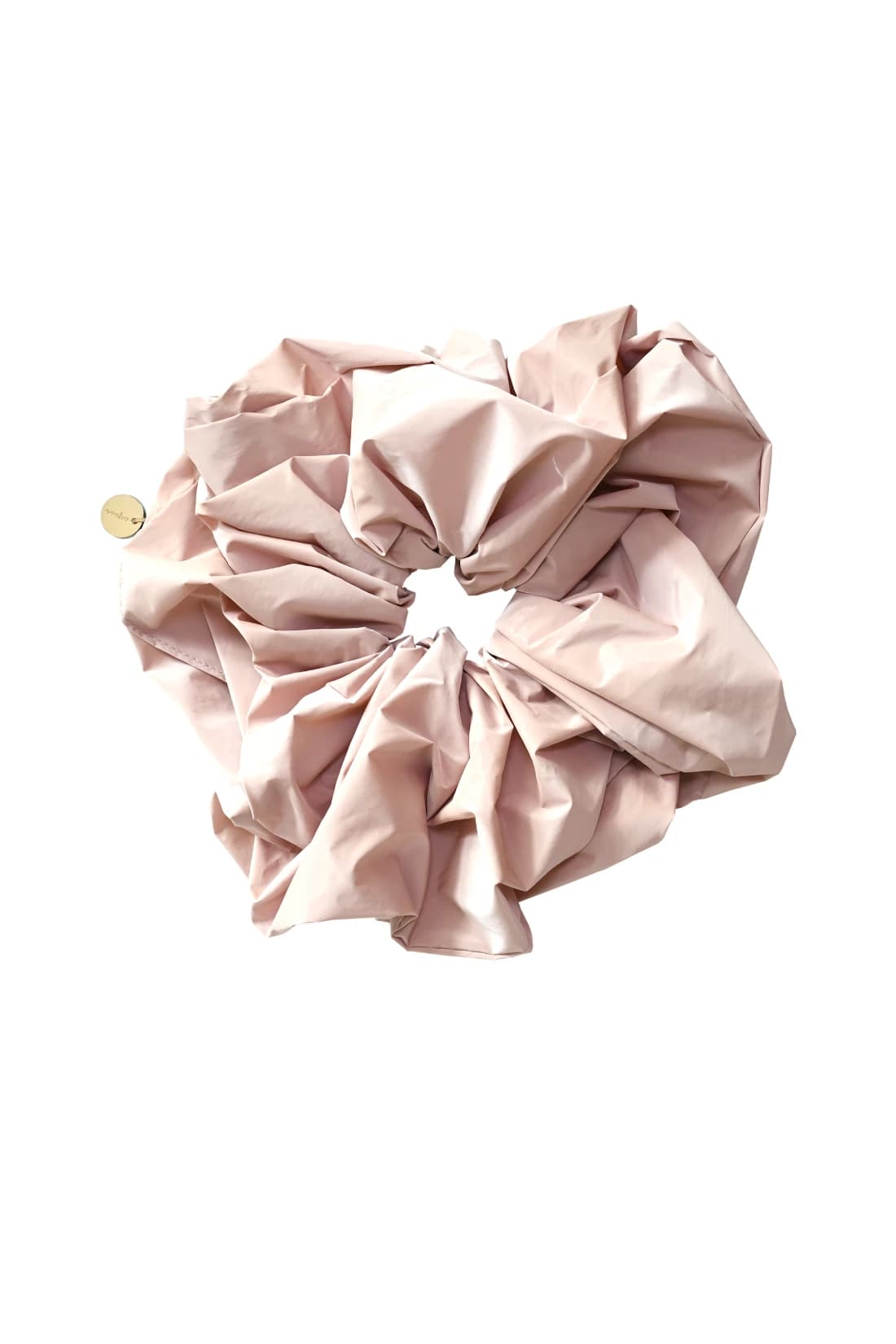 Shiny Big Scrunchie - Misty Rose