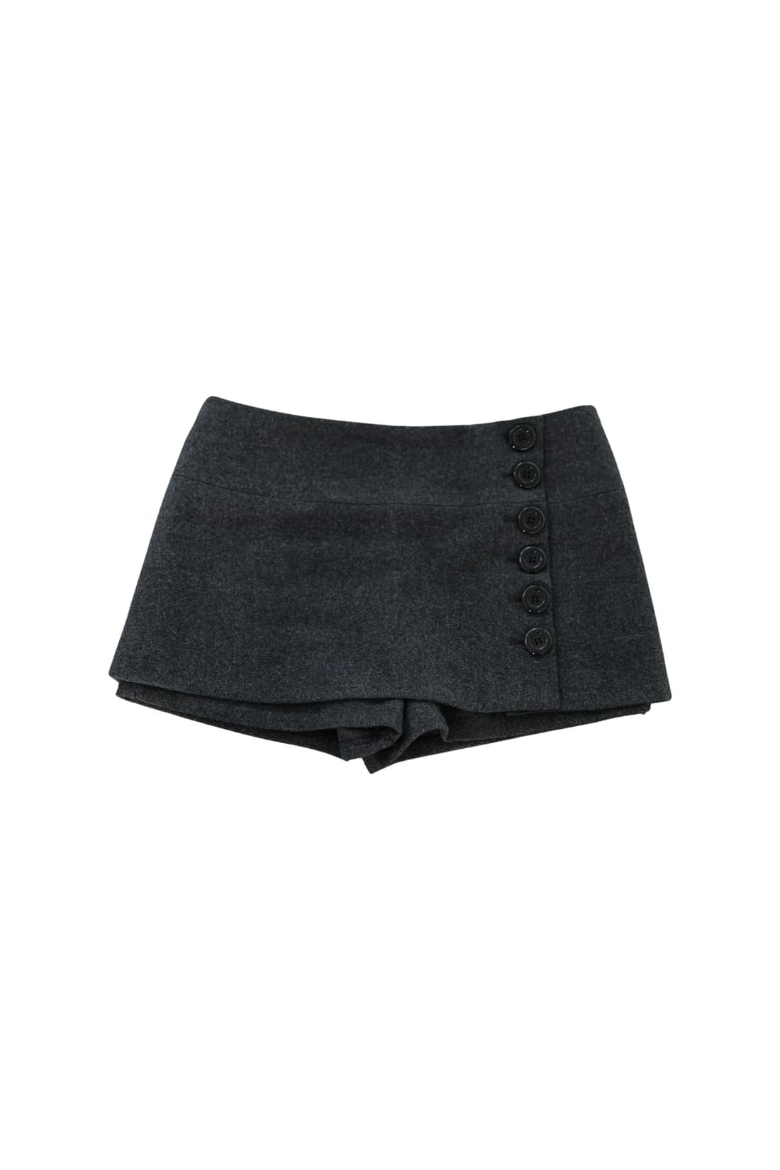 [ID] Classic Button Skort - Gray