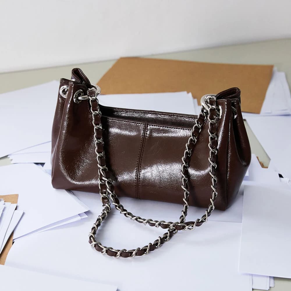 Mael Shoulder_S_Chain_Choco Brown