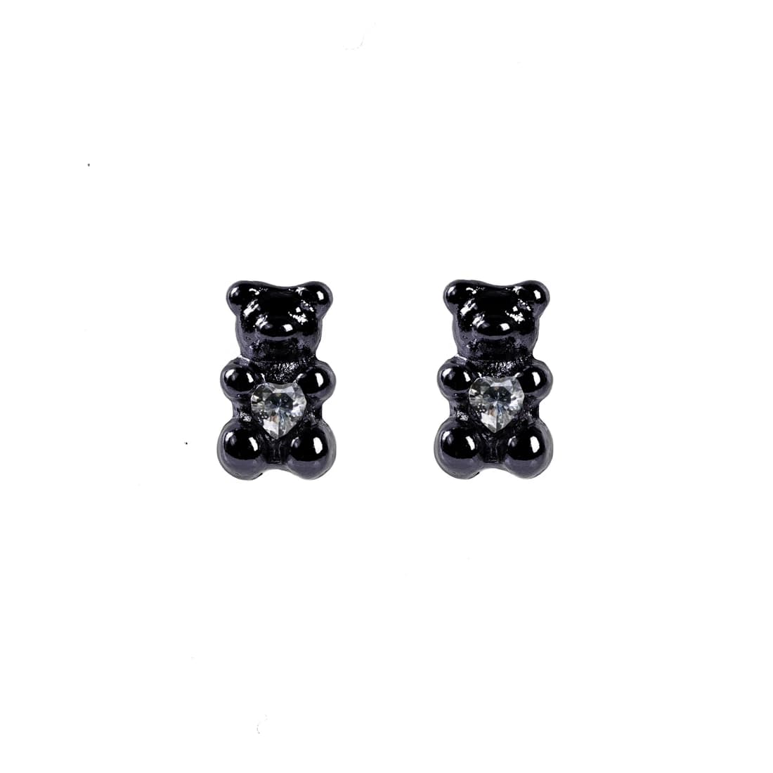 Petit Bear Earrings_Black