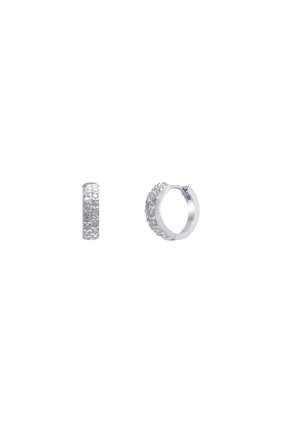 Basic Cubic One Touch Earrings