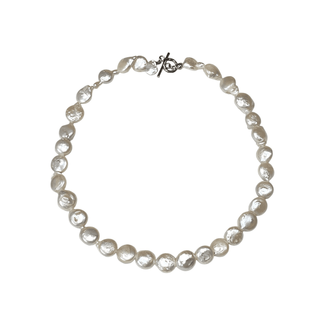 Button Freshwater Pearl Necklace