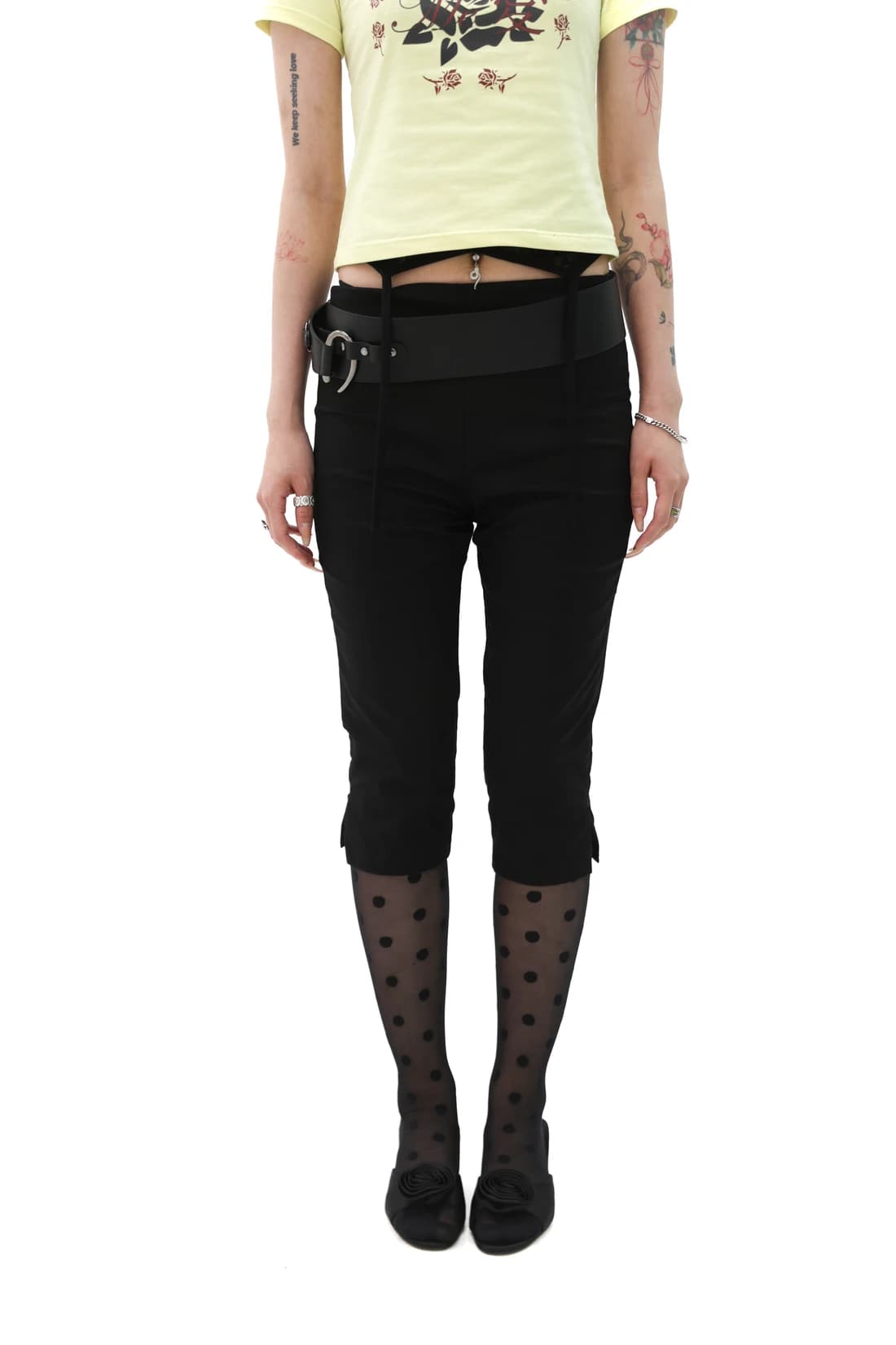 [Gerbera] Cotton capri pants