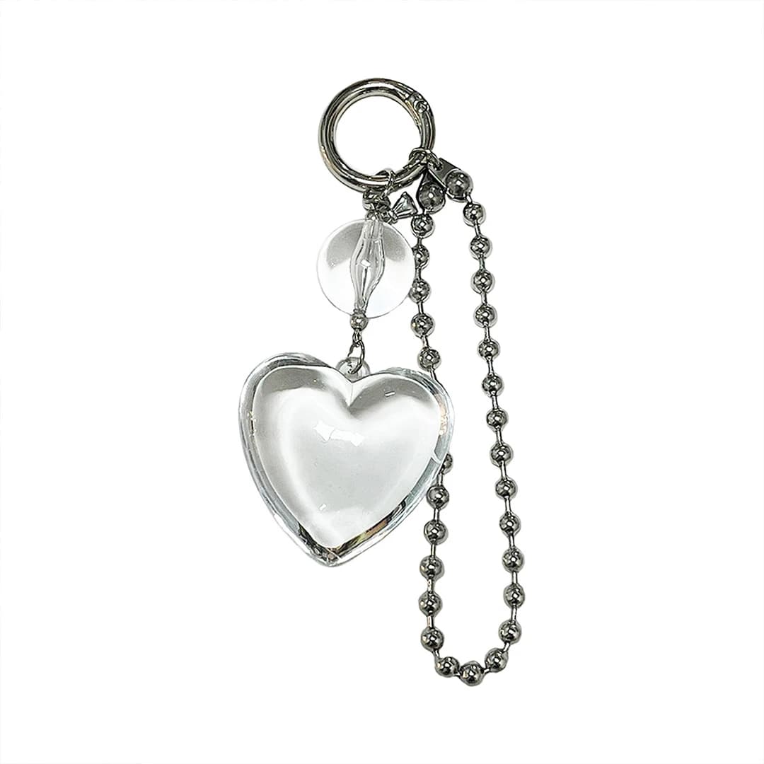 Melting heart keyring