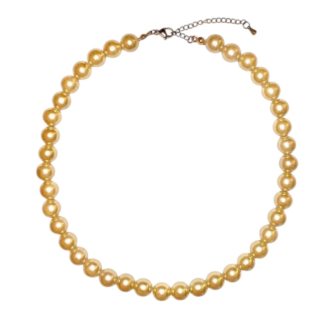 Gold Colored Pearl Necklace 